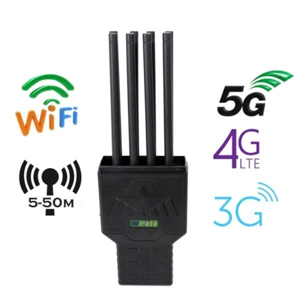 großer batterie hand 8 band handy gps wifi signal störsender 1