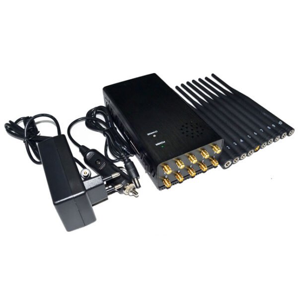 10high power antenna portatile gsm 3g 4g gps wi fi cellulare jammer 3