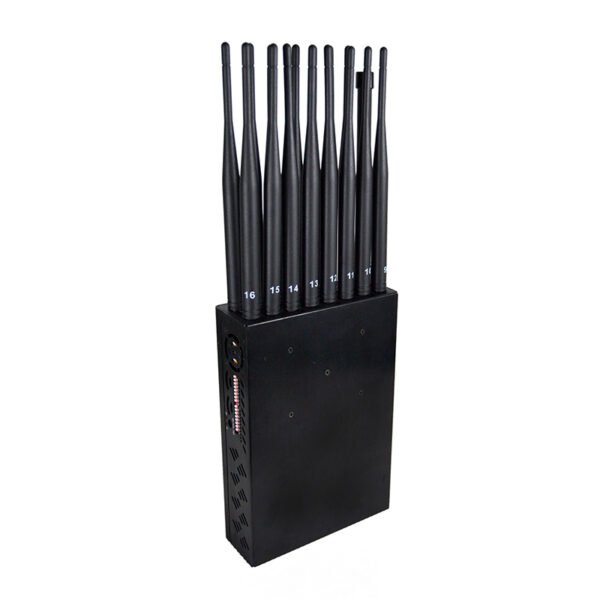 5g cellulare jammer 4g wifi gps vhf con 16 antenne 3